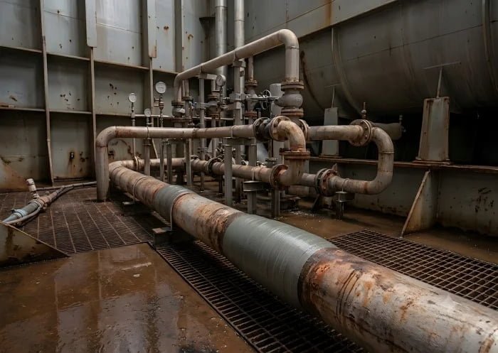 Steel pipe repair kit for carbon steel process lines