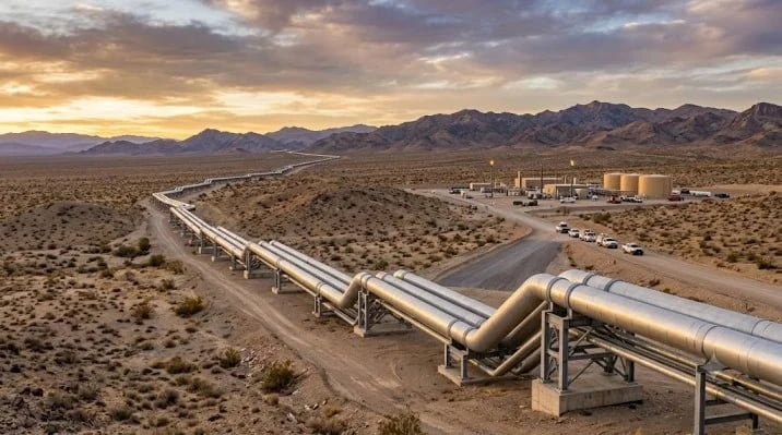 Refinery heated crude pipeline reinforcement application